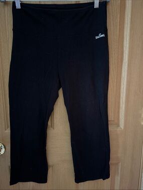 Spalding Black Capri Active Leggings